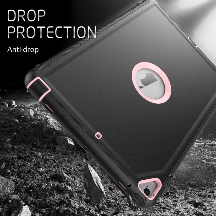 For iPad 10.2 2021 / 2020 / 2019 / Air 10.5 2019 3-Fold Amor Shockproof Smart Tablet Case