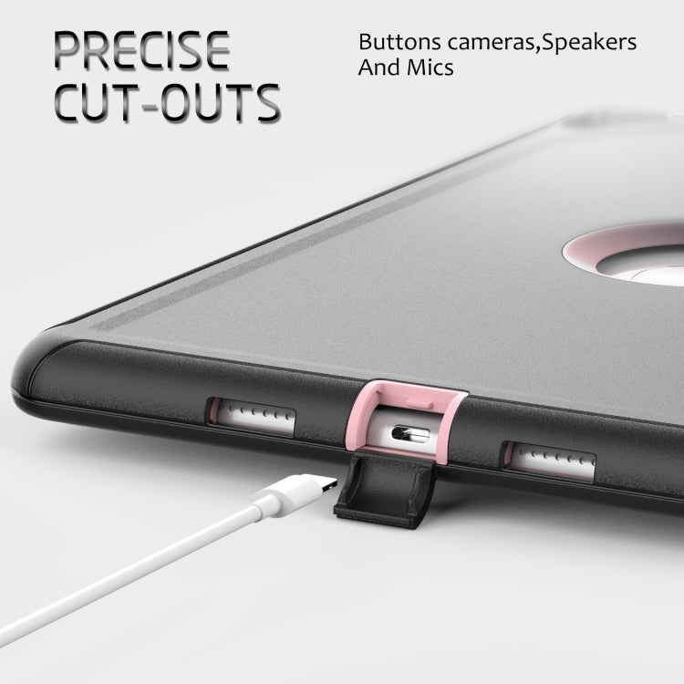 For iPad 10.2 2021 / 2020 / 2019 / Air 10.5 2019 3-Fold Amor Shockproof Smart Tablet Case