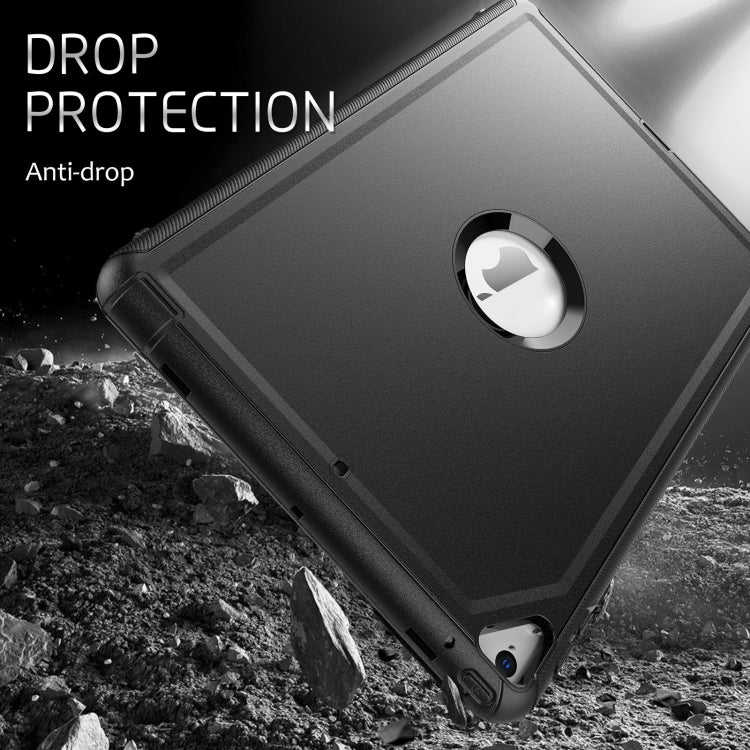 For iPad 10.2 2021 / 2020 / 2019 / Air 10.5 2019 3-Fold Amor Shockproof Smart Tablet Case