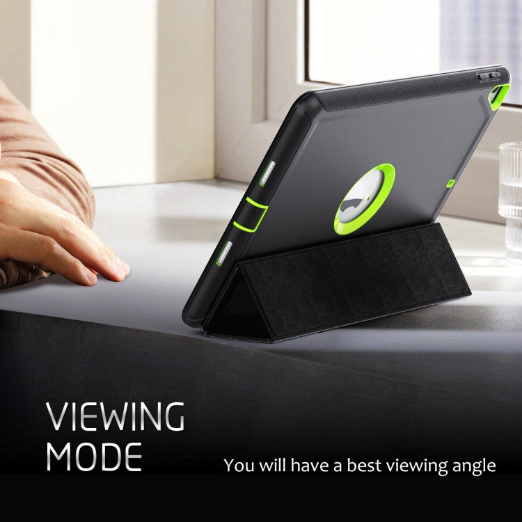 For iPad 10.2 2021 / 2020 / 2019 / Air 10.5 2019 3-Fold Amor Shockproof Smart Tablet Case