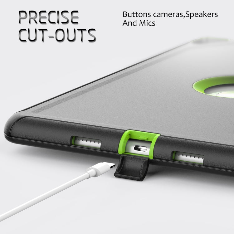 For iPad 10.2 2021 / 2020 / 2019 / Air 10.5 2019 3-Fold Amor Shockproof Smart Tablet Case