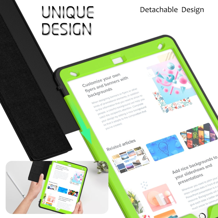 For iPad 10.2 2021 / 2020 / 2019 / Air 10.5 2019 3-Fold Amor Shockproof Smart Tablet Case