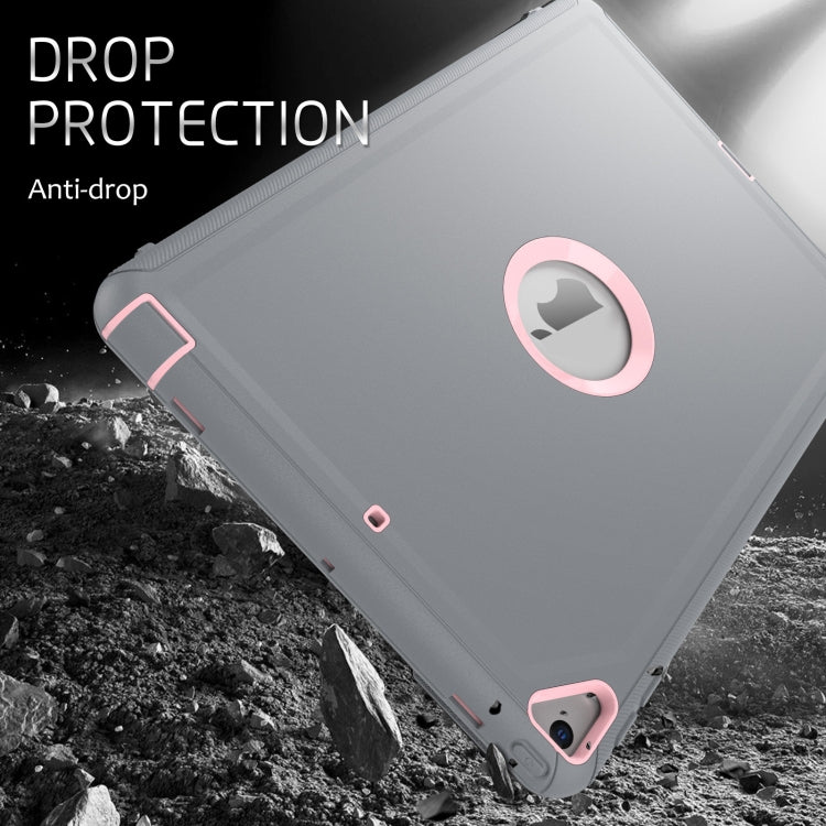 For iPad 10.2 2021 / 2020 / 2019 / Air 10.5 2019 3-Fold Amor Shockproof Smart Tablet Case