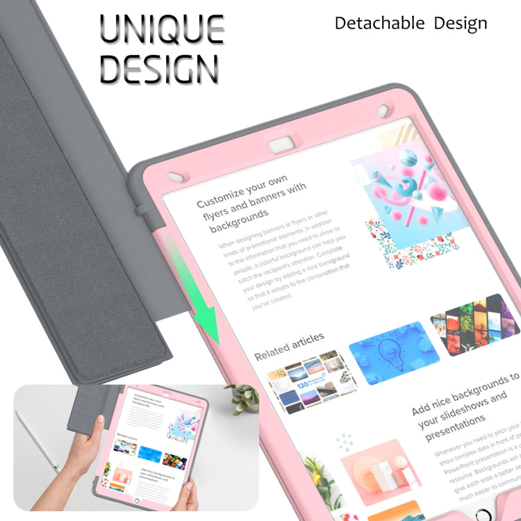 For iPad 10.2 2021 / 2020 / 2019 / Air 10.5 2019 3-Fold Amor Shockproof Smart Tablet Case