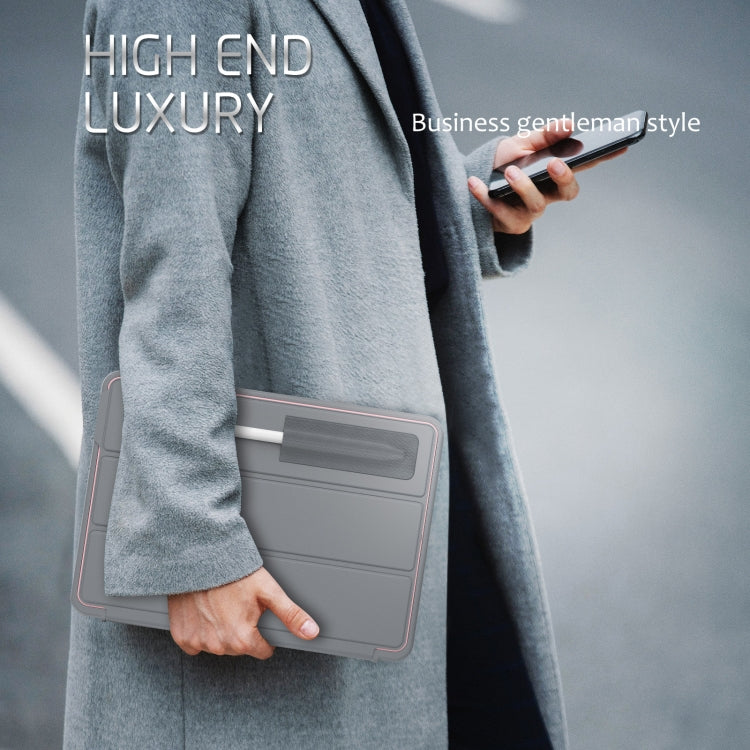 For iPad 10.2 2021 / 2020 / 2019 / Air 10.5 2019 3-Fold Amor Shockproof Smart Tablet Case