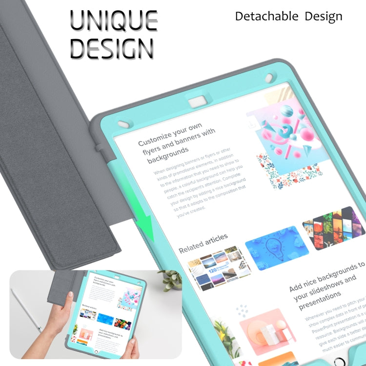 For iPad 10.2 2021 / 2020 / 2019 / Air 10.5 2019 3-Fold Amor Shockproof Smart Tablet Case