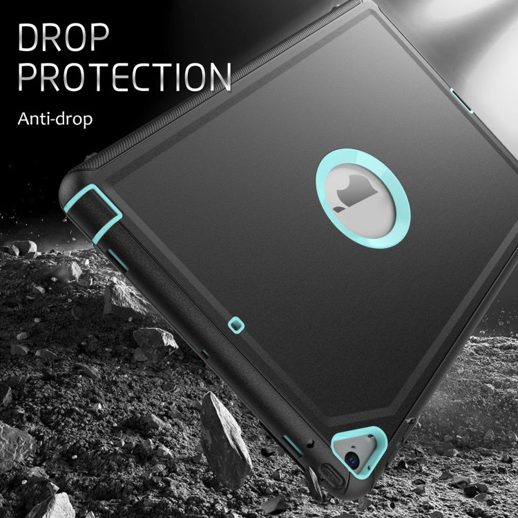 For iPad 10.2 2021 / 2020 / 2019 / Air 10.5 2019 3-Fold Amor Shockproof Smart Tablet Case