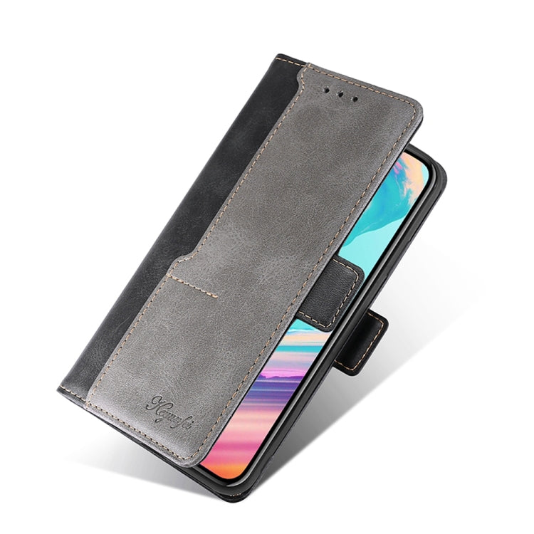 For vivo V25 Pro 5G Contrast Color Side Buckle Leather Phone Case