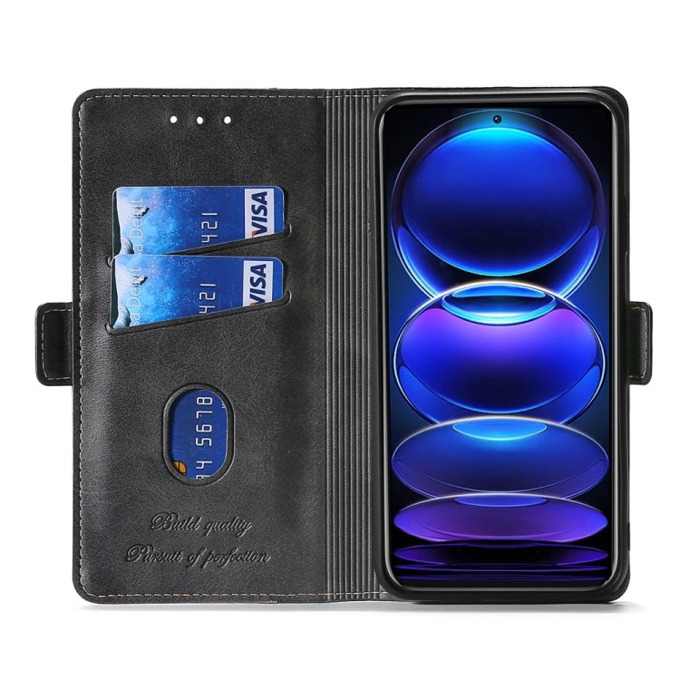 For vivo V25 Pro 5G Contrast Color Side Buckle Leather Phone Case