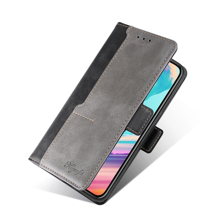 For Xiaomi Redmi Note 12 Pro+ China Contrast Color Side Buckle Leather Phone Case