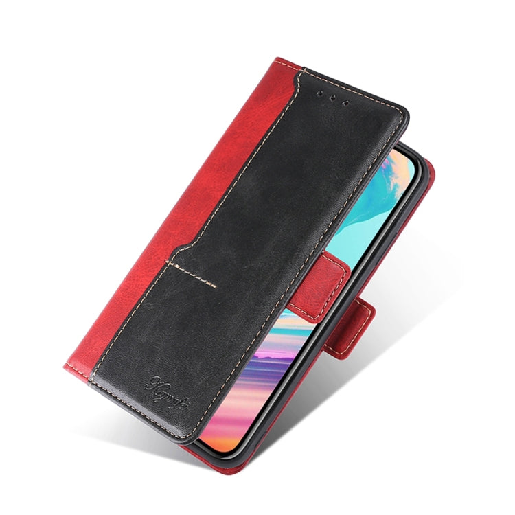 For Xiaomi Redmi Note 12 Pro+ China Contrast Color Side Buckle Leather Phone Case