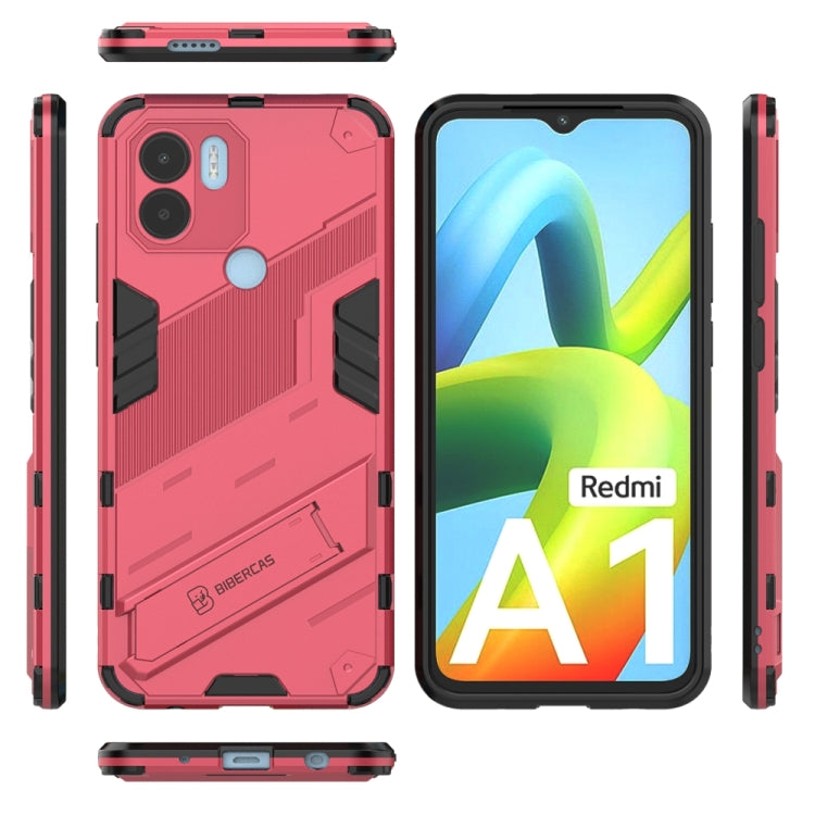 For Xiaomi Redmi A1+ Punk Armor 2 in 1 PC + TPU Phone Case with Invisible Holder