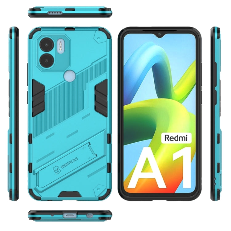 For Xiaomi Redmi A1+ Punk Armor 2 in 1 PC + TPU Phone Case with Invisible Holder