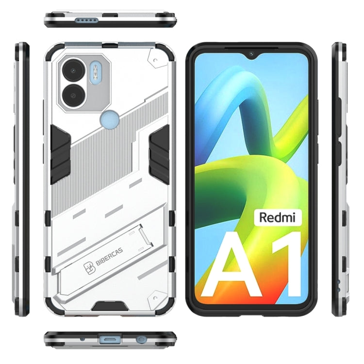 For Xiaomi Redmi A1+ Punk Armor 2 in 1 PC + TPU Phone Case with Invisible Holder