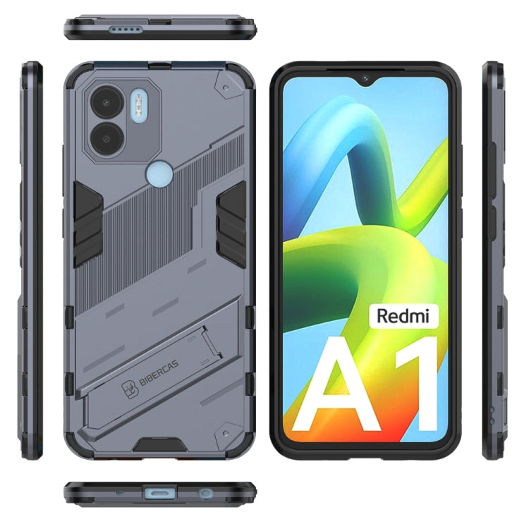 For Xiaomi Redmi A1+ Punk Armor 2 in 1 PC + TPU Phone Case with Invisible Holder