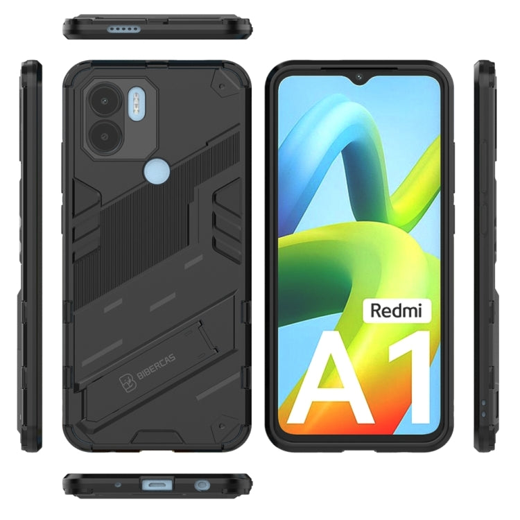 For Xiaomi Redmi A1+ Punk Armor 2 in 1 PC + TPU Phone Case with Invisible Holder