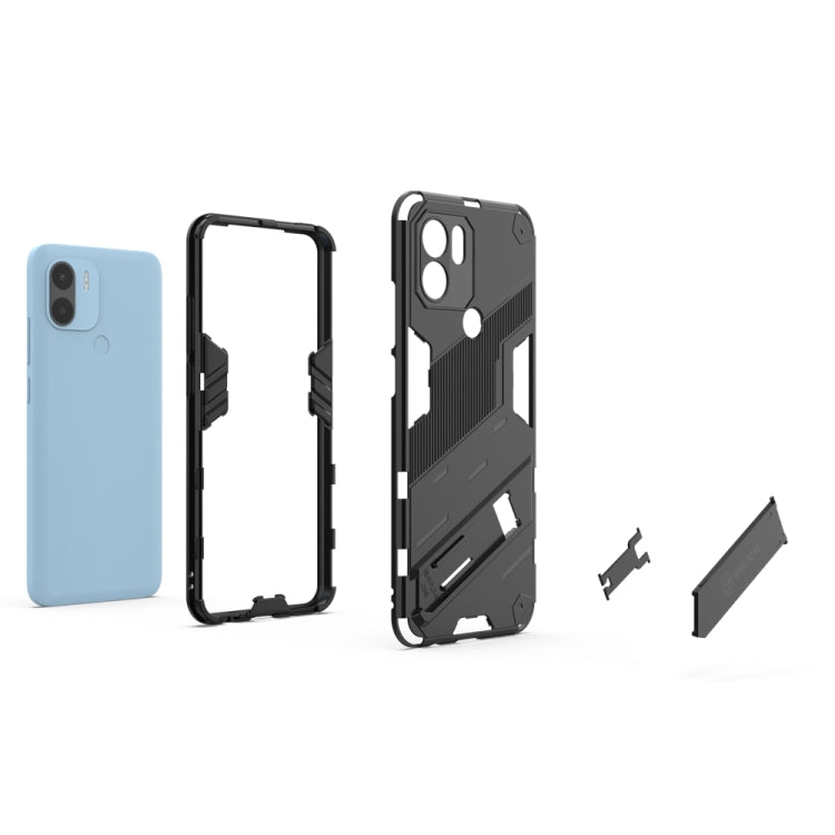For Xiaomi Redmi A1+ Punk Armor 2 in 1 PC + TPU Phone Case with Invisible Holder