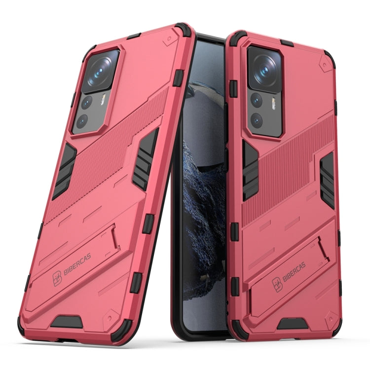 For Xiaomi 12T/12T Pro/Redmi K50 Ultra Punk Armor 2 in 1 PC + TPU Phone Case with Invisible Holder