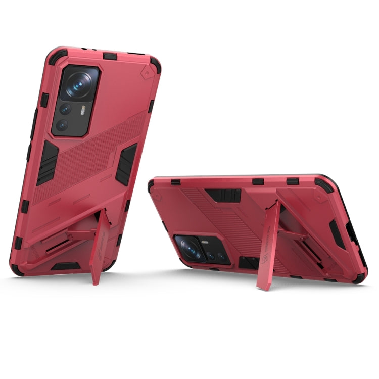 For Xiaomi 12T/12T Pro/Redmi K50 Ultra Punk Armor 2 in 1 PC + TPU Phone Case with Invisible Holder