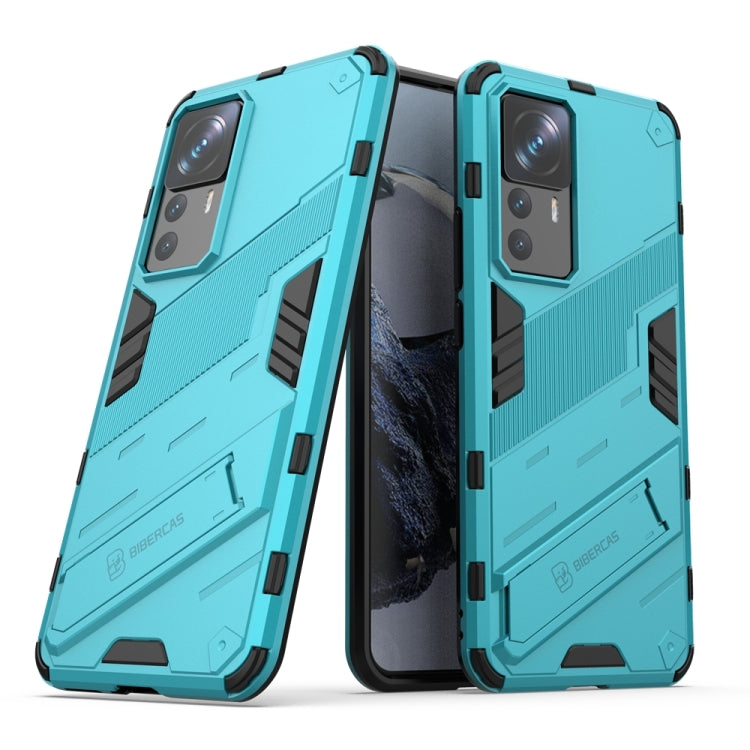 For Xiaomi 12T/12T Pro/Redmi K50 Ultra Punk Armor 2 in 1 PC + TPU Phone Case with Invisible Holder