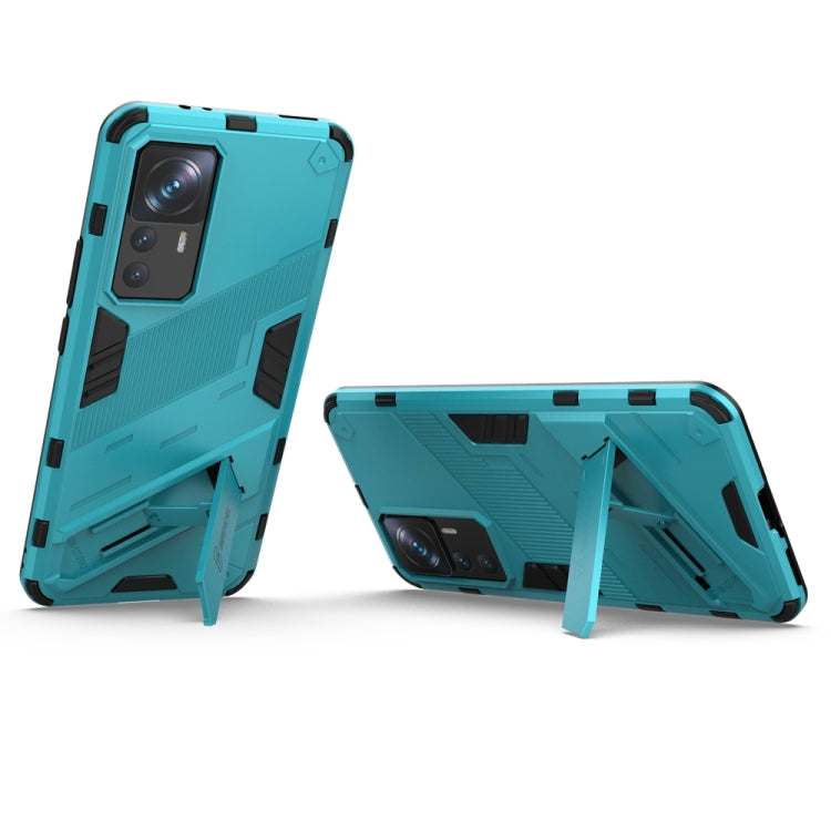 For Xiaomi 12T/12T Pro/Redmi K50 Ultra Punk Armor 2 in 1 PC + TPU Phone Case with Invisible Holder