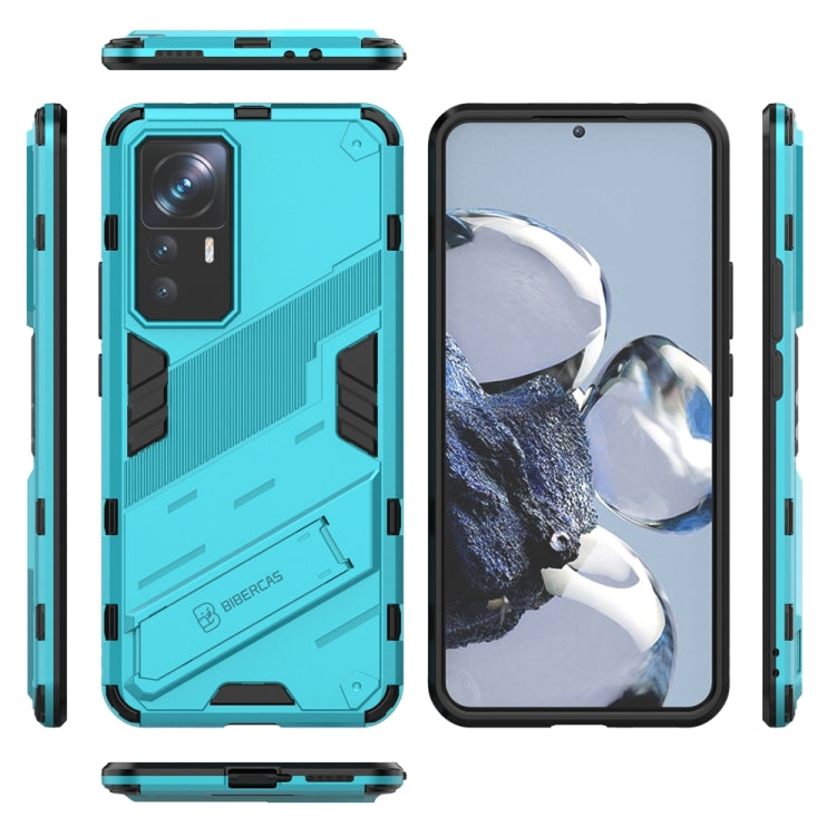 For Xiaomi 12T/12T Pro/Redmi K50 Ultra Punk Armor 2 in 1 PC + TPU Phone Case with Invisible Holder