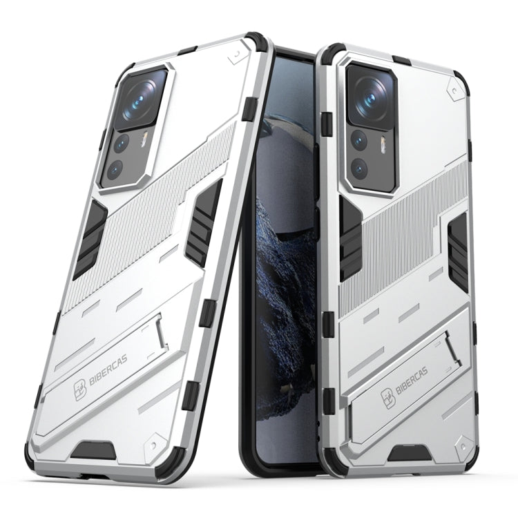 For Xiaomi 12T/12T Pro/Redmi K50 Ultra Punk Armor 2 in 1 PC + TPU Phone Case with Invisible Holder