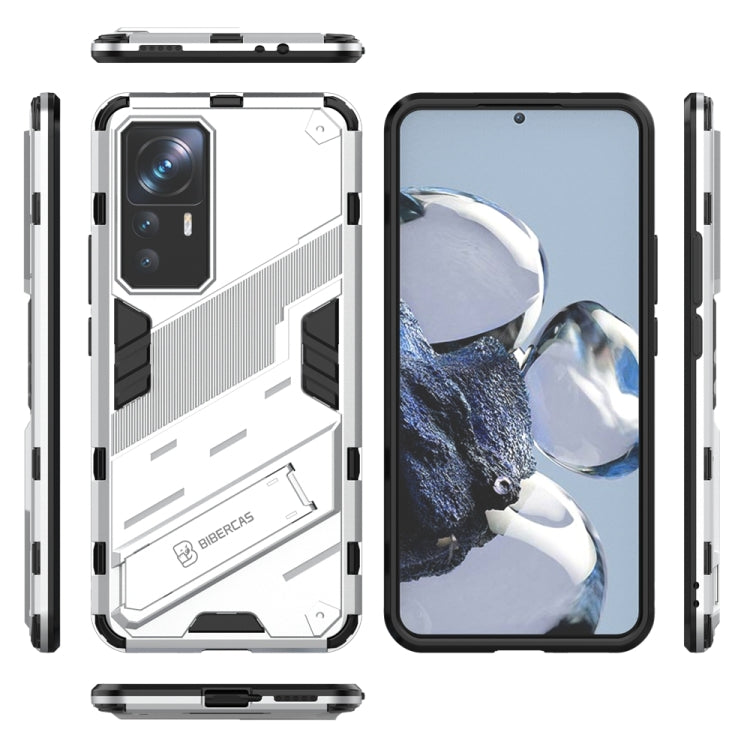 For Xiaomi 12T/12T Pro/Redmi K50 Ultra Punk Armor 2 in 1 PC + TPU Phone Case with Invisible Holder