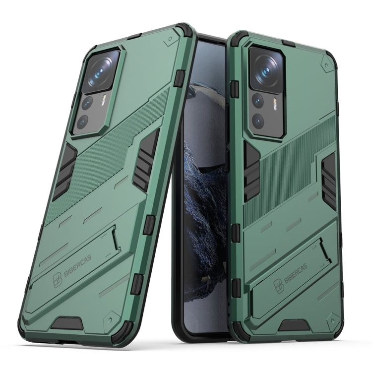 For Xiaomi 12T/12T Pro/Redmi K50 Ultra Punk Armor 2 in 1 PC + TPU Phone Case with Invisible Holder