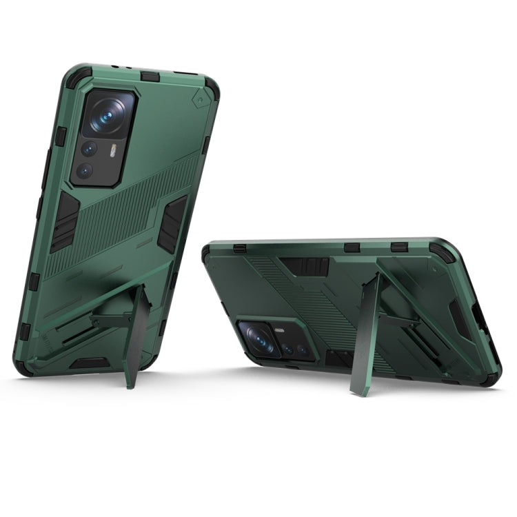 For Xiaomi 12T/12T Pro/Redmi K50 Ultra Punk Armor 2 in 1 PC + TPU Phone Case with Invisible Holder