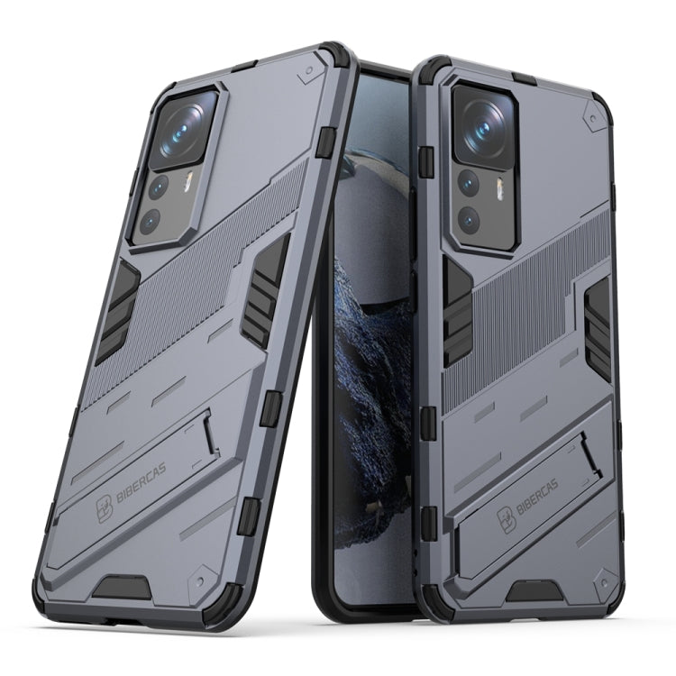 For Xiaomi 12T/12T Pro/Redmi K50 Ultra Punk Armor 2 in 1 PC + TPU Phone Case with Invisible Holder