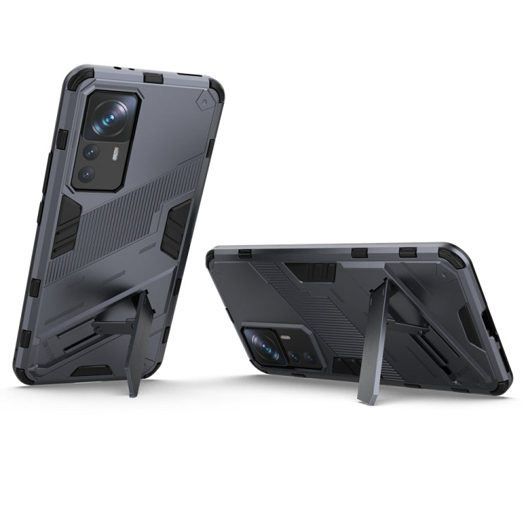 For Xiaomi 12T/12T Pro/Redmi K50 Ultra Punk Armor 2 in 1 PC + TPU Phone Case with Invisible Holder
