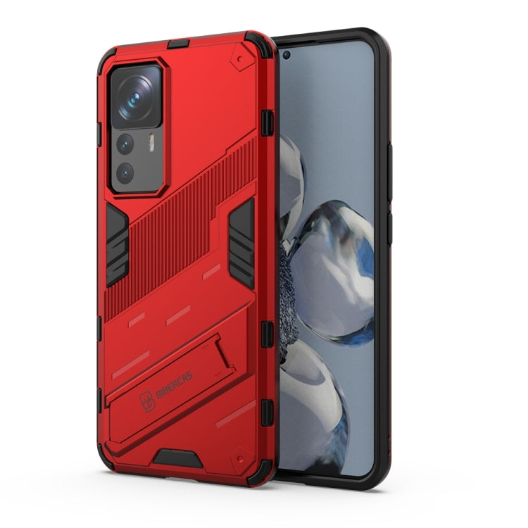 For Xiaomi 12T/12T Pro/Redmi K50 Ultra Punk Armor 2 in 1 PC + TPU Phone Case with Invisible Holder