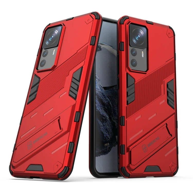 For Xiaomi 12T/12T Pro/Redmi K50 Ultra Punk Armor 2 in 1 PC + TPU Phone Case with Invisible Holder