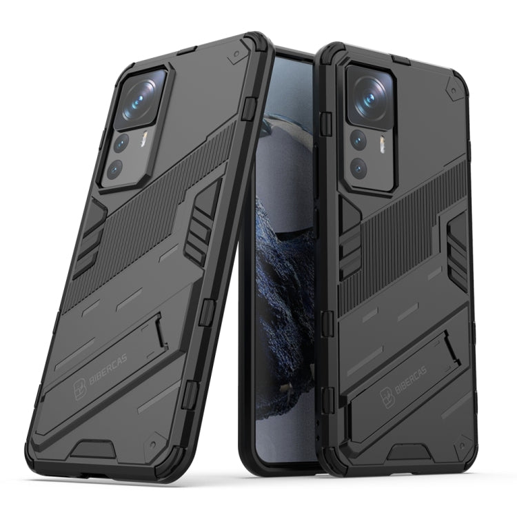 For Xiaomi 12T/12T Pro/Redmi K50 Ultra Punk Armor 2 in 1 PC + TPU Phone Case with Invisible Holder