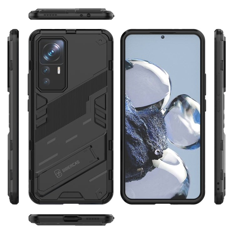 For Xiaomi 12T/12T Pro/Redmi K50 Ultra Punk Armor 2 in 1 PC + TPU Phone Case with Invisible Holder