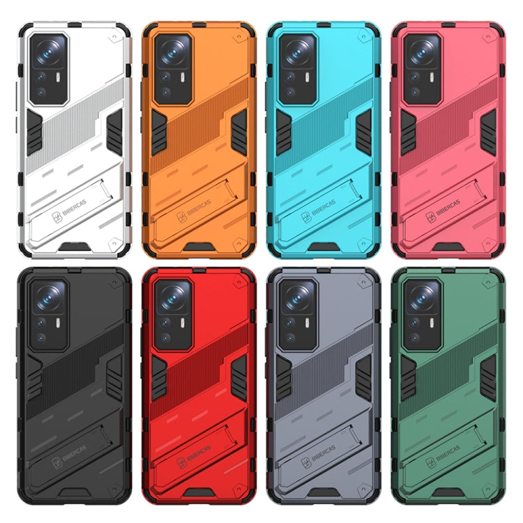 For Xiaomi 12T/12T Pro/Redmi K50 Ultra Punk Armor 2 in 1 PC + TPU Phone Case with Invisible Holder