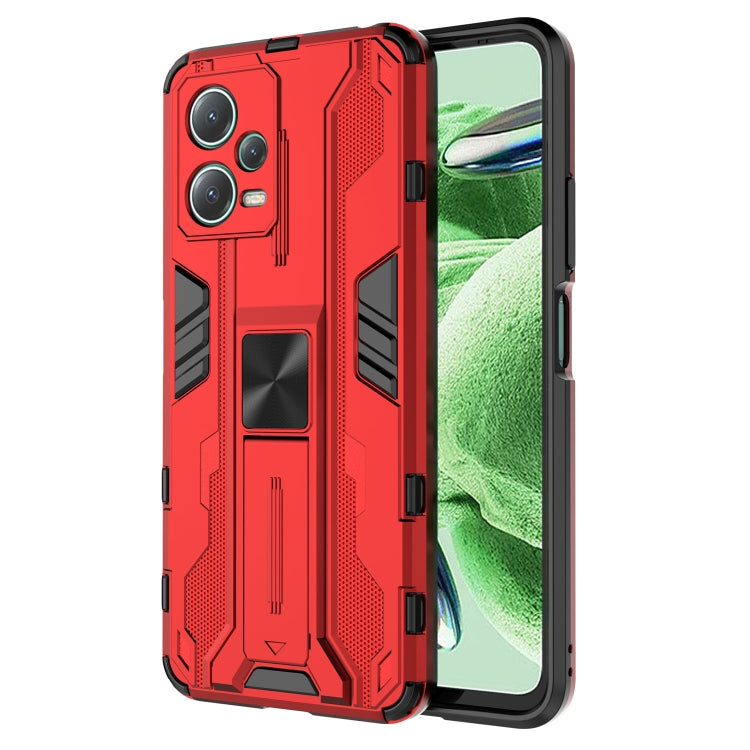 For Xiaomi Redmi Note 12 5G China / Global / India Supersonic PC + TPU Shock-proof Protective Case with Holder
