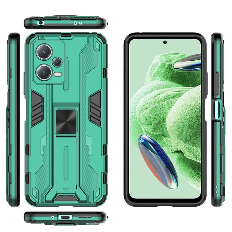 For Xiaomi Redmi Note 12 5G China / Global / India Supersonic PC + TPU Shock-proof Protective Case with Holder
