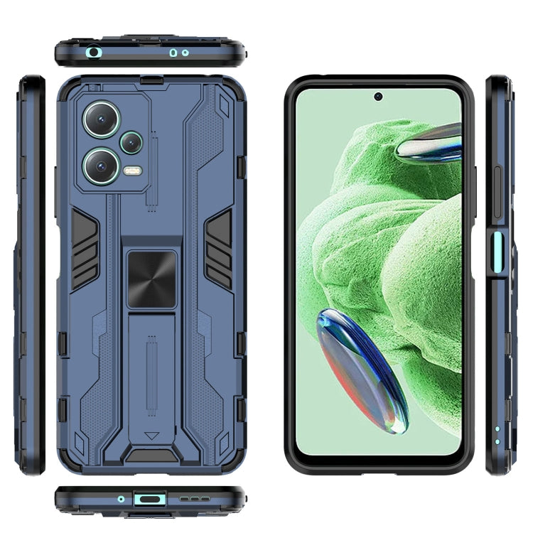 For Xiaomi Redmi Note 12 5G China / Global / India Supersonic PC + TPU Shock-proof Protective Case with Holder