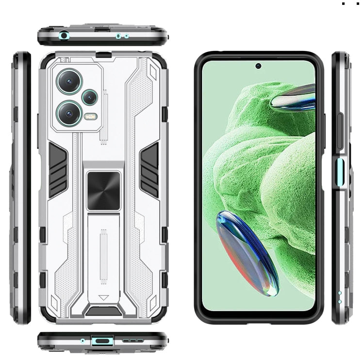 For Xiaomi Redmi Note 12 5G China / Global / India Supersonic PC + TPU Shock-proof Protective Case with Holder
