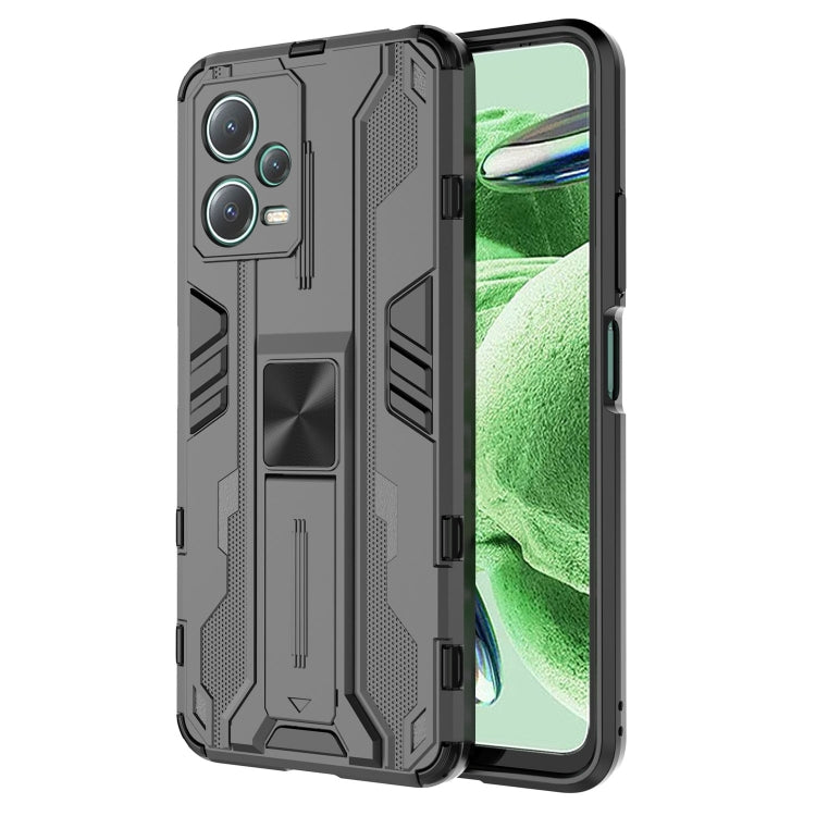 For Xiaomi Redmi Note 12 5G China / Global / India Supersonic PC + TPU Shock-proof Protective Case with Holder