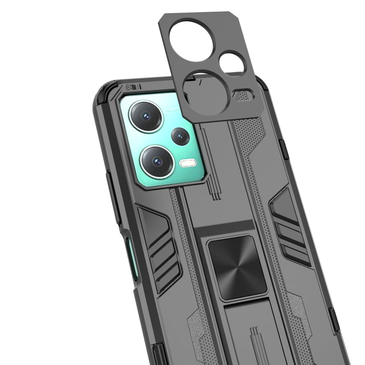 For Xiaomi Redmi Note 12 5G China / Global / India Supersonic PC + TPU Shock-proof Protective Case with Holder