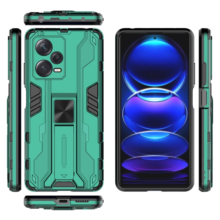 For Xiaomi Redmi Note 12 Pro+ China Supersonic PC + TPU Shock-proof Protective Case with Holder
