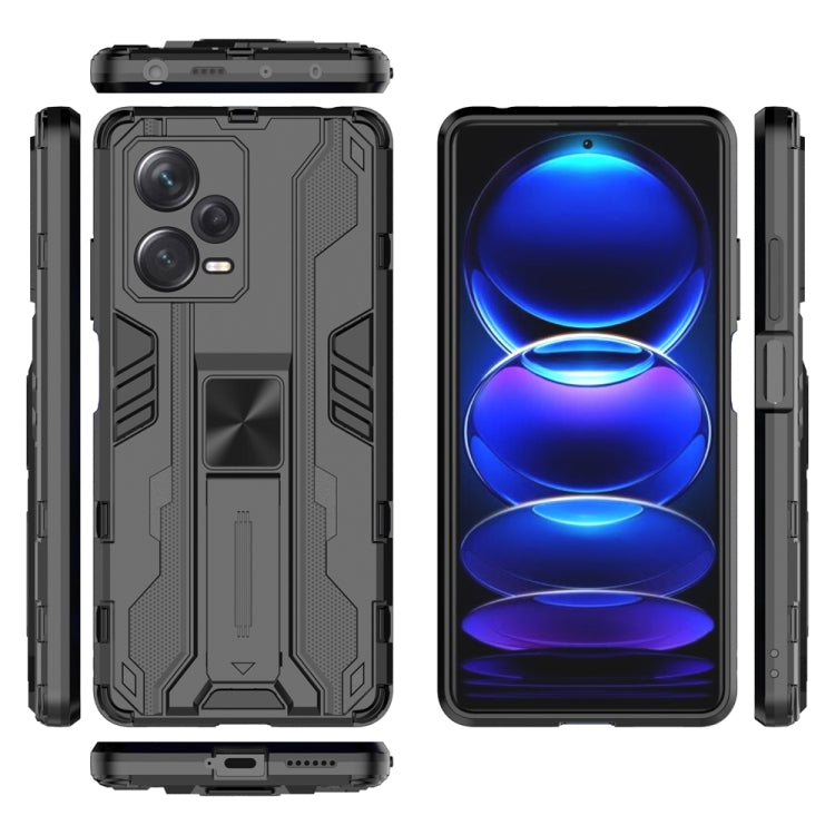 For Xiaomi Redmi Note 12 Pro+ China Supersonic PC + TPU Shock-proof Protective Case with Holder