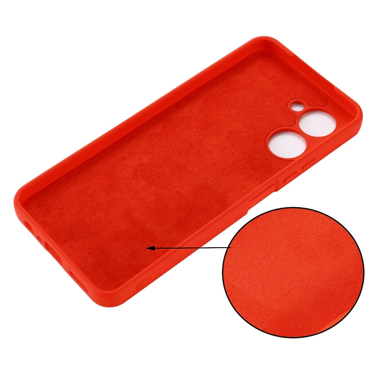 For Realme C33 Solid Color Liquid Silicone Shockproof Full Coverage Phone Case