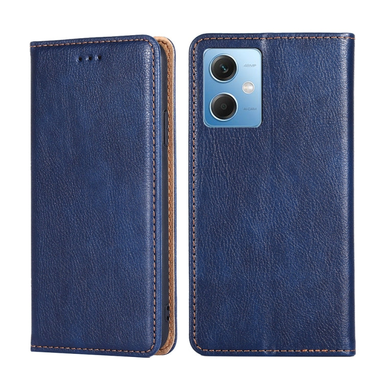 For Xiaomi Redmi Note 12 China Gloss Oil Solid Color Magnetic Leather Phone Case
