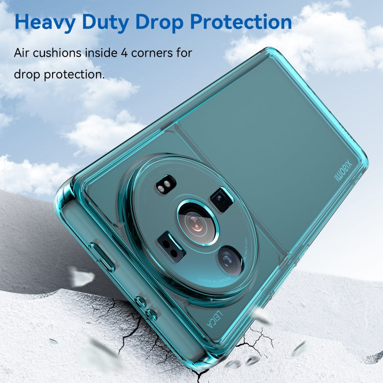 For Xiaomi 12S Ultra Candy Series TPU Phone Case(Transparent Blue)