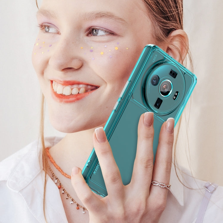 For Xiaomi 12S Ultra Candy Series TPU Phone Case(Transparent Blue)