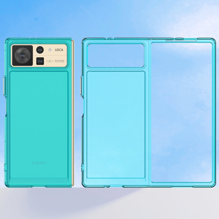 For Xiaomi Mix Fold 2 Candy Series TPU Phone Case(Transparent Blue)